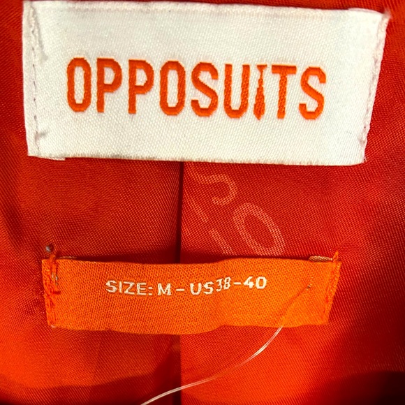 OPPOSUITS Christmas Blazer Gingerbread Men, Reindeer, & Holly Men’s Sz M US38-40 - Picture 6 of 9